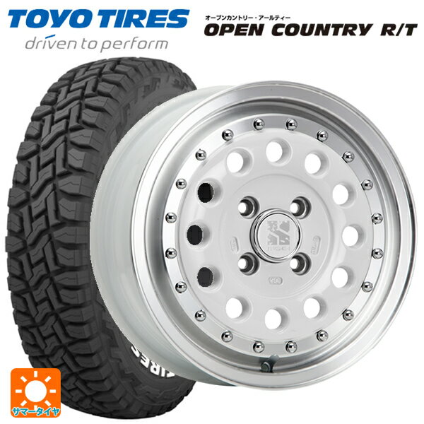 【5/20限定 最大3万円OFFクーポン】トヨタ タウンエース(S400系(M/C後))用 165/80R14 97/95N トーヨー オープンカントリー RT ホワイトレター エクストリームJ ラギッド ホワイト/リムポリッシュ 新品サマータイヤホイール 4本セット