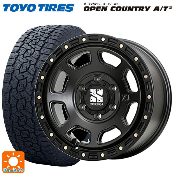 215/65R16 109/107R トーヨー オープンカントリー AT3 ホワイトレター エムエルジェイ エクストリームJ XJ07 Satin Black 16-6.5J 国産車用 サマータイヤホイール4本セット
