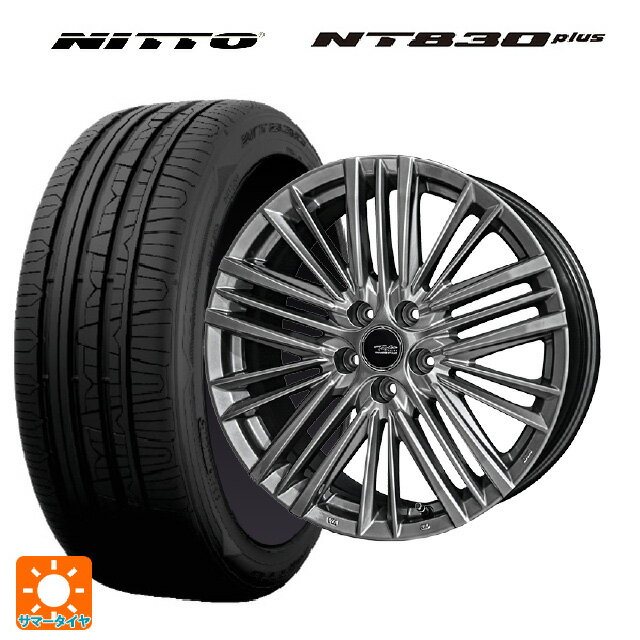 【6/22 20時〜 全品P5倍＆クーポン】245/35R20 95W ニットー NT830 プラス 共豊 テイラー TL1 ハイパーメタルブラック 20-8J 国産車用 サマータイヤホイール4本セット