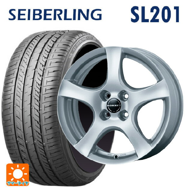 ルノー ルーテシア(BJA系)用 195/55R16 87V セイバーリング セイバーリング SL201(ブリヂストン工場生産） ティーエーエス ボルベット タイプ F シルバー 新品サマータイヤホイール 4本セット