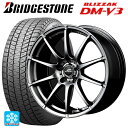 在庫有 ニッサン エクストレイル(33系)用 235/60R18 107Q XL ブリヂストン ブリザック DMV3 正規品 # エムアイディー MIDホイール スタッグ # メタリックグレー 新品スタッドレスタイヤホイール 4本セット