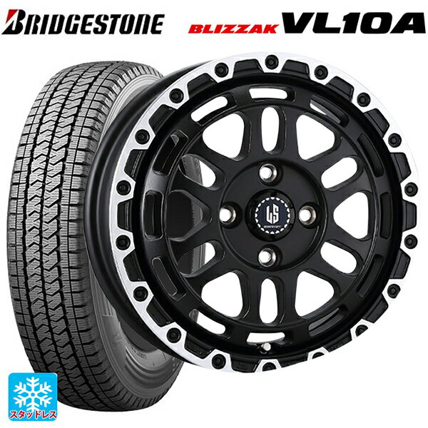 【6/15〜16限定 全品P5倍＆クーポン】トヨタ サクシード(160系)用 155/80R14 88/86N ブリヂストン ブリザック VL10A 正規品 阿部商会 ラ・ストラーダ ディスカバー WBRP 新品スタッドレスタイヤホイール 4本セット