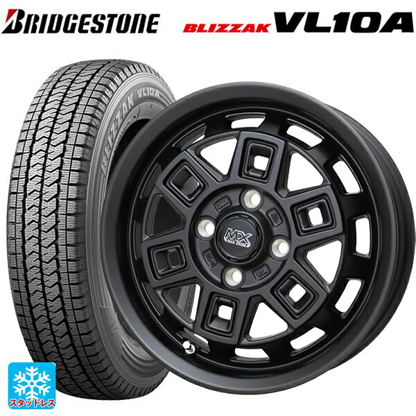 2025年製 155/80R14 88/86N ブリヂストン ブリザック VL10A 正規品 # ホットスタッフ マッドクロス アイヴァー MTBK 14-5J 国産車用 スタッドレスタイヤホイール4本セット