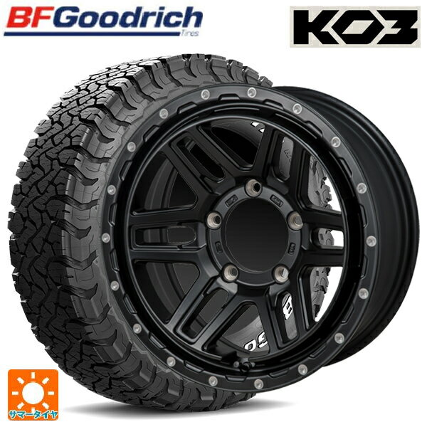 【10/14 20時〜最大3万円OFFクーポン】スズキ ジムニーノマド(JC74W)用 225/70R16 102/99S BFグッドリッチ オールテレーン TA KO3 ホワイトレター 正規品 # ジャパン三陽 ハイブロック エルデ Satin Black/Milling 新品サマータイヤホイール 4本セット
