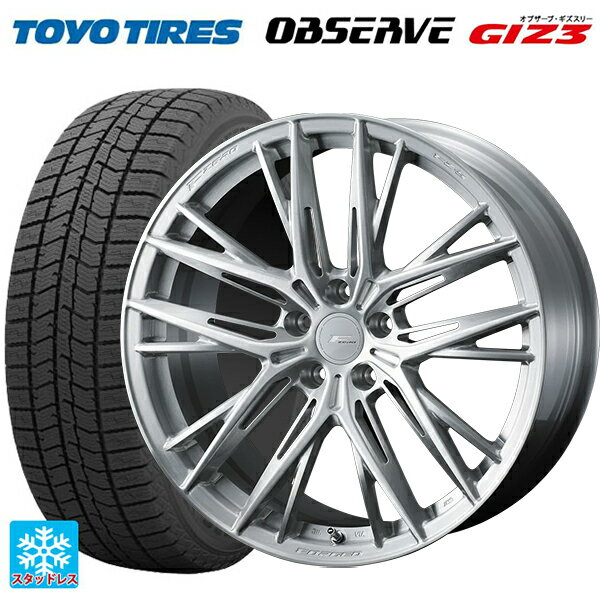 【6/22 20時〜 全品P5倍＆クーポン】225/50R18 95Q トーヨー オブザーブ ガリットギズ3 ウェッズ エフゼロ FZ-5 BRUSHED 18-8J 国産車用 スタッドレスタイヤホイール4本セット