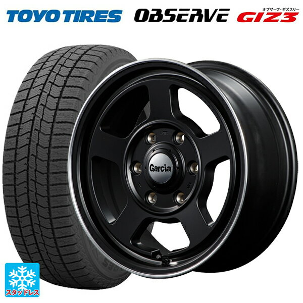165/55R15 75Q トーヨー オブザーブ ガリットギズ3 エムアイディー ガルシア シカゴ5 メタリックグレーポリッシュ 15-4.5J 国産車用 スタッドレスタイヤホイール4本セット