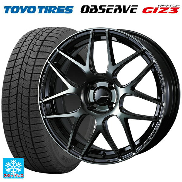 【6/22 20時〜 全品P5倍＆クーポン】175/55R15 77Q トーヨー オブザーブ ガリットギズ3 ウェッズ ウェッズスポーツ SA27R WBC 15-6J 国産車用 スタッドレスタイヤホイール4本セット