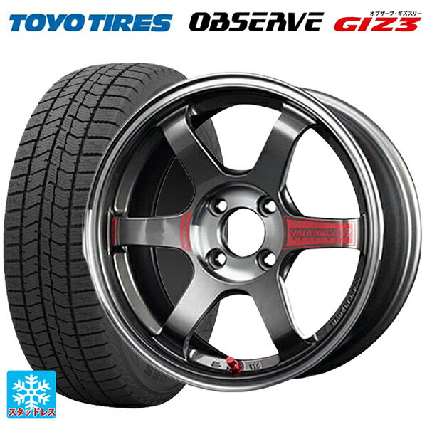 165/55R15 75Q トーヨー オブザーブ ガリットギズ3 レイズ ボルクレーシング TE37 ソニックSL PG 15-5J 国産車用 スタッドレスタイヤホイール4本セット