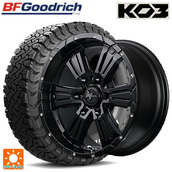 ミツビシ トライトン(GSRグレード)(LC2T)用 265/65R17 116/113S BFグッドリッチ オールテレーン TA KO3 ホワイトレター 正規品 エムアイディー ナイトロパワー クロスクロウ # セミグロスブラック＋ピアスドリルド 新品サマータイヤホイール 4本セット