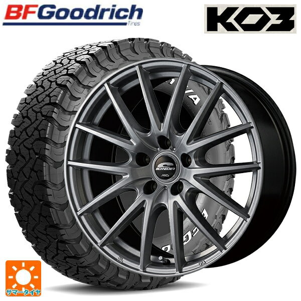 ミツビシ デリカD5(3DA系)用 225/70R16 102/99S BFグッドリッチ オールテレーン TA KO3 ホワイトレター 正規品 # エムアイディー MIDホイール SQ27 メタリックシルバー 新品サマータイヤホイール 4本セット
