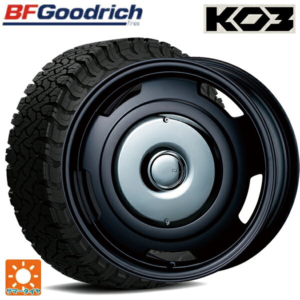 プジョー リフター()用 215/65R16 103/100S BFグッドリッチ オールテレーン TA KO3 ブラックレター 正規品 ティーエーエス コレクティブライン ビター マットブラック/クローム 新品サマータイヤホイール 4本セット