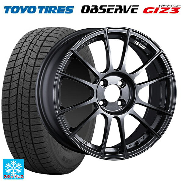 195/50R16 88Q トーヨー オブザーブ ガリットギズ3 タナベ SSR GT X04 ダークガンメタ 16-6.5J 国産車用 スタッドレスタイヤホイール4本セット