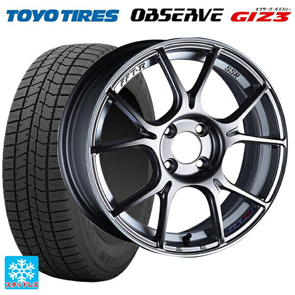 245/40R18 93Q トーヨー オブザーブ ガリットギズ3 タナベ SSR GT X02 ダークシルバー 18-8.5J 国産車用 スタッドレスタイヤホイール4本セット