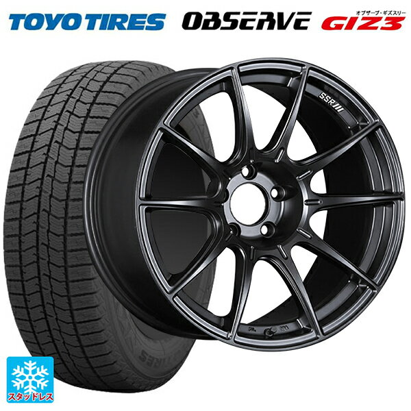 ホンダ ZR-V(RZ4)用 225/55R18 98Q トーヨー オブザーブ ガリットギズ3 タナベ SSR GT X01 フラットブラック 新品スタッドレスタイヤホイール 4本セット