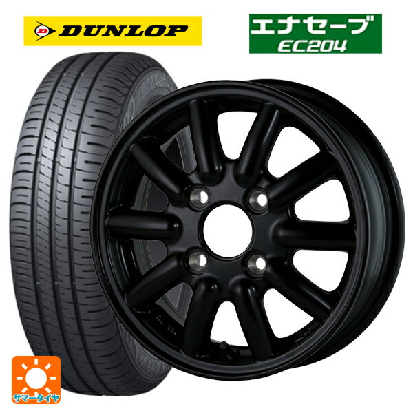 185/70R14 88S ダンロップ エナセーブEC204 ドゥオール フェニーチェ RX1 MatBK 14-6J 国産車用 サマータイヤホイール4本セット