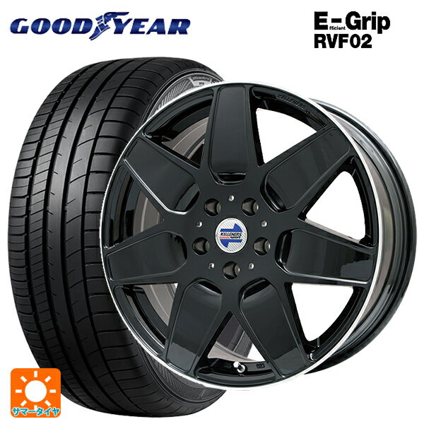 【6/11 1:59迄 全品ポイント5倍】ミニ ミニクロスオーバー(F60)用 225/50R18 99V XL グッドイヤー エフィシェントグリップ RVF02 ケレナーズ エムセブン グロスブラック/リムポリッシュ 新品サマータイヤホイール 4本セット
