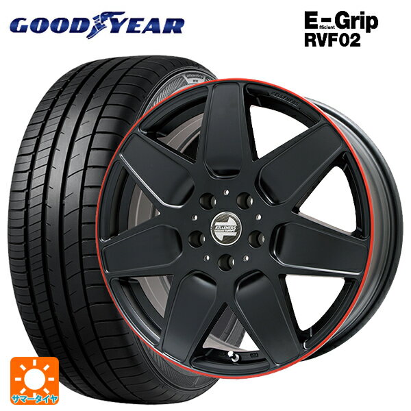 ミニ ミニクロスオーバー(F60)用 225/50R18 99V XL グッドイヤー エフィシェントグリップ RVF02 ケレナーズ エムセブン マットブラック/リムレッドライン 新品サマータイヤホイール 4本セット
