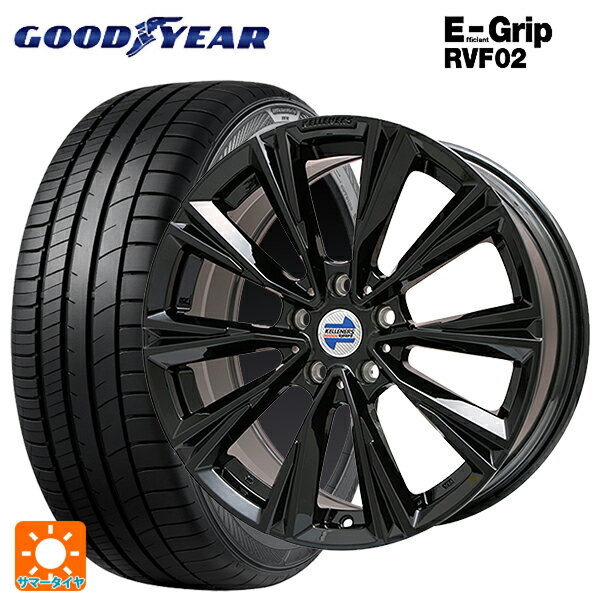 【6/15〜16限定 全品P5倍＆クーポン】ミニ ミニクロスオーバー(F60)用 225/50R18 99V XL グッドイヤー エフィシェントグリップ RVF02 ケレナーズ エックスライン グロスブラック 新品サマータイヤホイール 4本セット