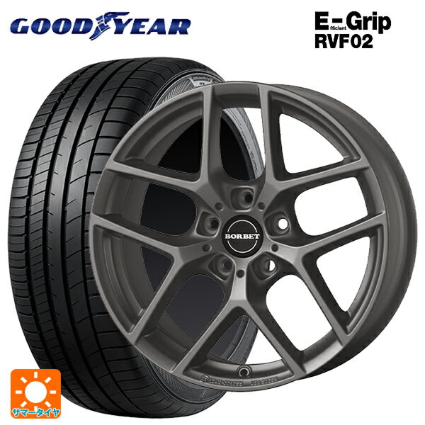 【最大3万円OFFクーポン 5/16 1:59迄】ルノー アルカナ()用 215/65R16 98H グッドイヤー エフィシェントグリップ RVF02 ボルベット タイプ Y チタンマット 新品サマータイヤホイール 4本セット