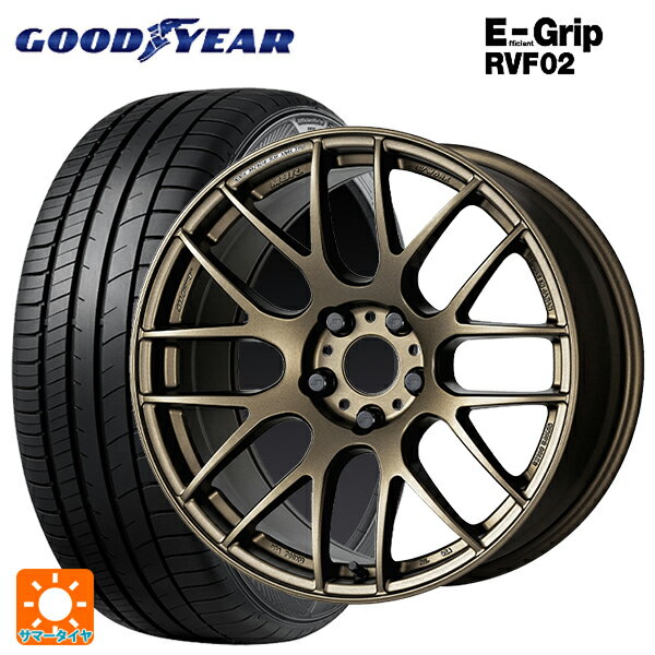 ホンダ ZR-V(RZ4)用 225/60R17 99H グッドイヤー エフィシェントグリップ RVF02 エモーション M8R AHG 新品サマータイヤホイール 4本セット