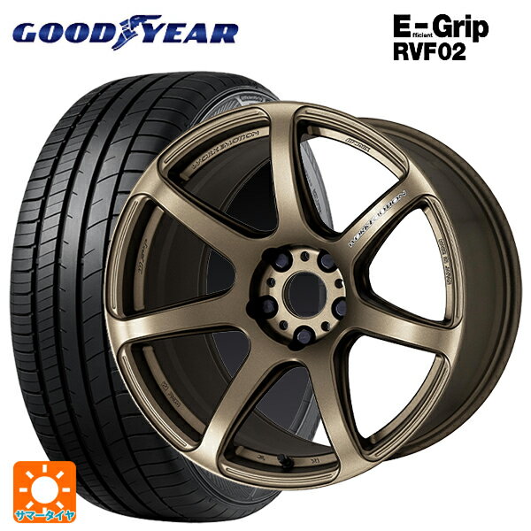 【7/4 20時〜 最大3万円OFFクーポン】ホンダ ZR-V(RZ4)用 225/55R18 102V XL グッドイヤー エフィシェントグリップ RVF02 ワーク エモーション T7R AHG 新品サマータイヤホイール 4本セット