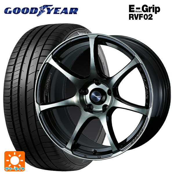 ホンダ ZR-V(RZ4)用 225/60R17 99H グッドイヤー エフィシェントグリップ RVF02 ウェッズスポーツ SA75R WBC 新品サマータイヤホイール 4本セット