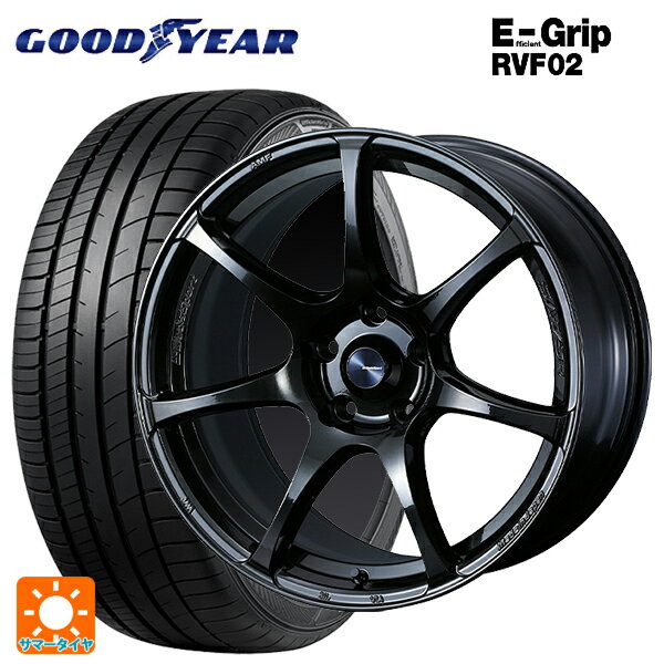 215/45R17 91W XL グッドイヤー エフィシェントグリップ RVF02 ウェッズ ウェッズスポーツ SA75R HBC2 17-7J 国産車用 サマータイヤホイール4本セット