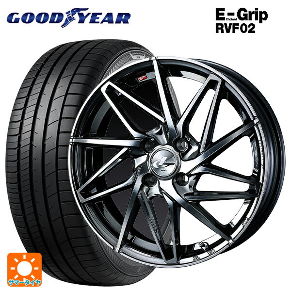 【6/22 20時〜 全品P5倍＆クーポン】185/55R16 83V グッドイヤー エフィシェントグリップ RVF02 ウェッズ レオニス IT BMCMC 16-6J 国産車用 サマータイヤホイール4本セット