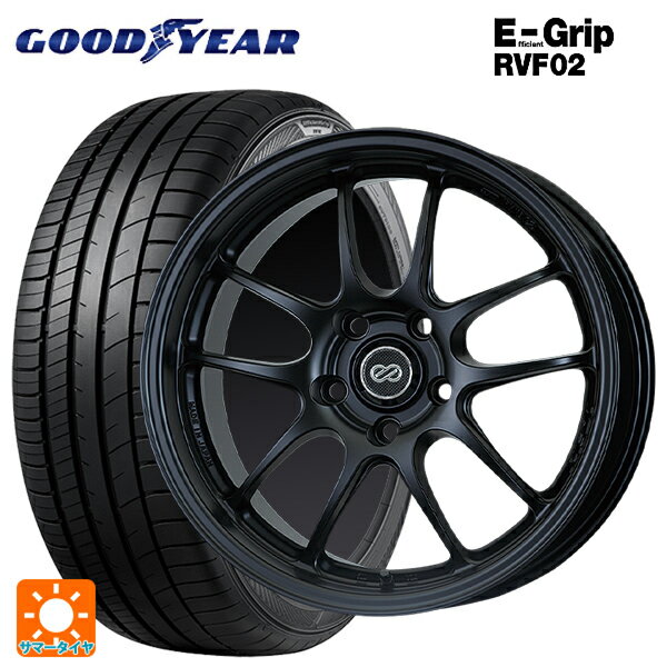 ホンダ ZR-V(RZ4)用 215/55R17 98V XL グッドイヤー エフィシェントグリップ RVF02 エンケイ パフォーマンスライン PF01 マットブラック 新品サマータイヤホイール 4本セット