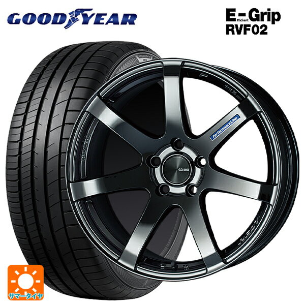225/40R19 93W XL グッドイヤー エフィシェントグリップ RVF02 エンケイ パフォーマンスライン PF07 SBK 19-8J 国産車用 サマータイヤホイール4本セット