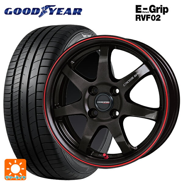 【最大3万円OFFクーポン 5/16 1:59迄】215/45R17 91W XL グッドイヤー エフィシェントグリップ RVF02 ホットスタッフ クロススピード ハイパーエディション CR7 GGM&R 17-7J 国産車用 サマータイヤホイール4本セット