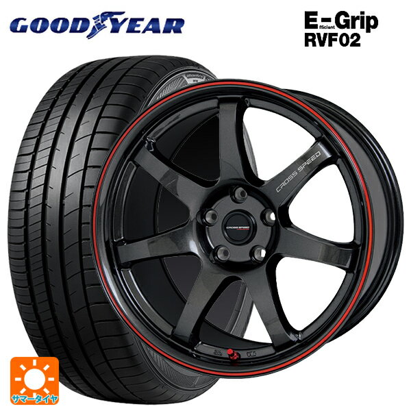 ホンダ ZR-V(RZ4)用 215/60R17 100H XL グッドイヤー エフィシェントグリップ RVF02 ホットスタッフ クロススピード ハイパーエディション CR7 GGM&R 新品サマータイヤホイール 4本セット