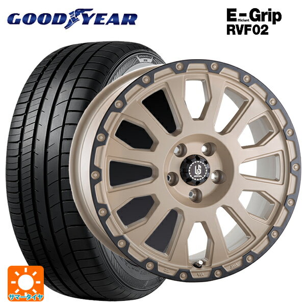 【最大3万円OFFクーポン 5/16 1:59迄】225/60R17 99H グッドイヤー エフィシェントグリップ RVF02 阿部商会 ラ・ストラーダ アベンチュラ SDAR 17-7J 国産車用 サマータイヤホイール4本セット