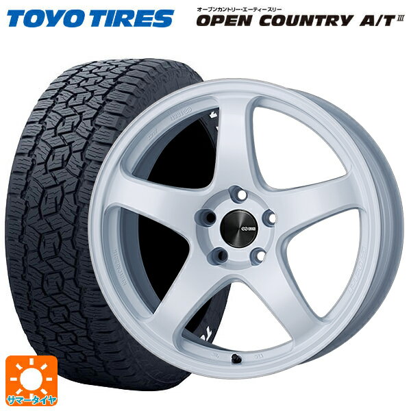 【9/3 20時〜 全品P5倍＆クーポン】スバル フォレスター(SL系)用 225/55R18 98H トーヨー オープンカントリー AT3 ホワイトレター エンケイ パフォーマンスライン PF05 W 新品サマータイヤホイール 4本セット
