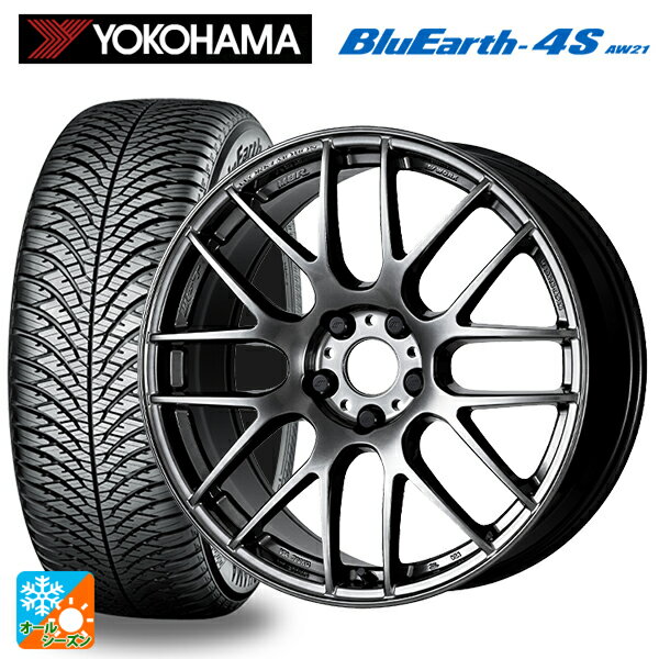 ホンダ ZR-V(RZ4)用 215/55R17 98W XL ヨコハマ ブルーアース4S AW21 エモーション M8R GTK 新品オールシーズンタイヤホイール 4本セット