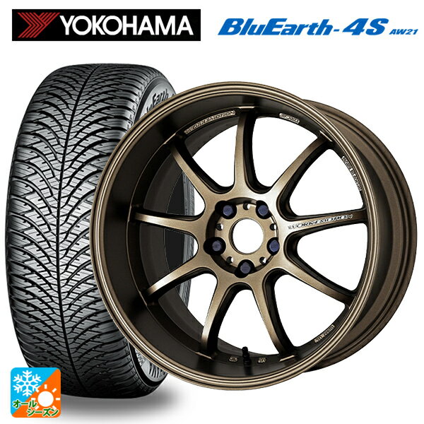 トヨタ ヴェルファイア(30系)用 235/50R18 101V ヨコハマ ブルーアース4S AW21 ワーク エモーション D9R AHG 新品オールシーズンタイヤホイール 4本セット