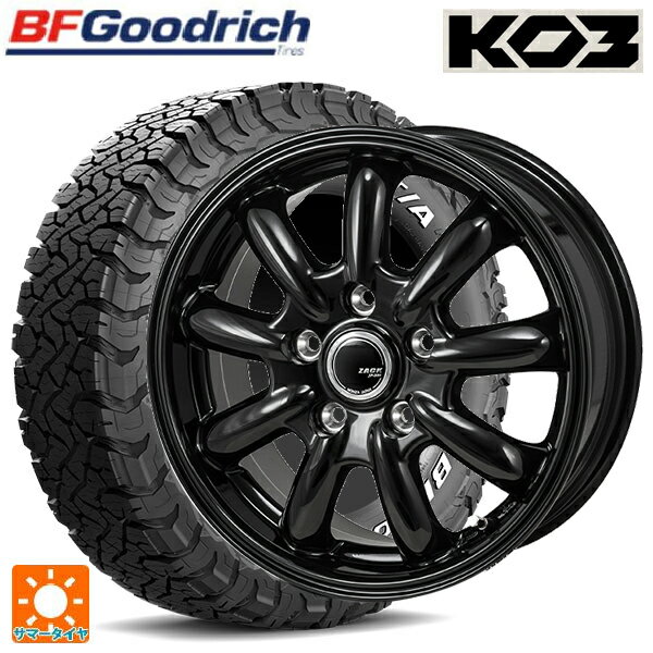 ミツビシ デリカD5(チューナーサイズ)(3DA系)用 225/75R16 115/112S BFグッドリッチ オールテレーン TA KO3 ホワイトレター 正規品 ジャパン三陽 ザック JP209 # グロスブラック 新品サマータイヤホイール 4本セット