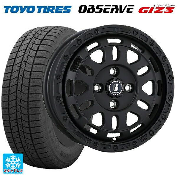 ダイハツ タフト(LA900/LA910)用 165/65R15 81Q トーヨー オブザーブ ガリットギズ3 阿部商会 ラ・ストラーダ ディスカバー # WB 新品スタッドレスタイヤホイール 4本セット