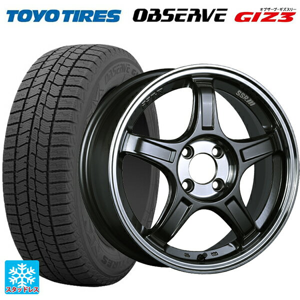 【6/22 20時〜 全品P5倍＆クーポン】185/55R16 83Q トーヨー オブザーブ ガリットギズ3 タナベ SSR GT X03 ガンメタ+Sクリア 16-6.5J 国産車用 スタッドレスタイヤホイール4本セット