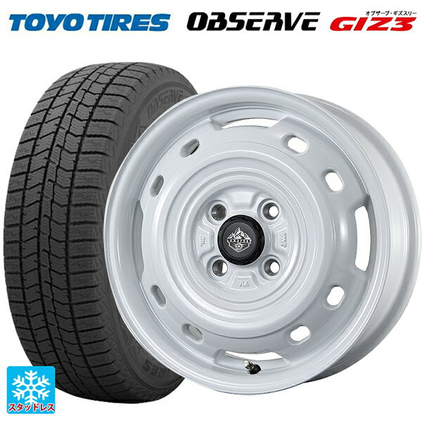 165/60R14 75Q トーヨー オブザーブ ガリットギズ3 トピー ランドフット XFG WH 14-4.5J 国産車用 スタッドレスタイヤホイール4本セット