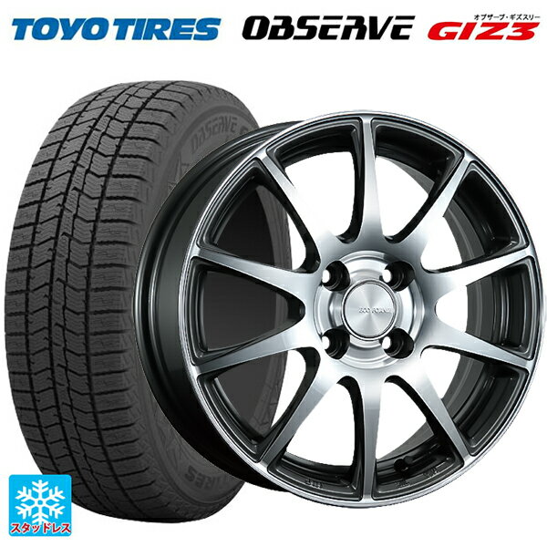 155/65R14 75Q トーヨー オブザーブ ガリットギズ3 ブリヂストン エコフォルム CRS23 GM/N 14-4.5J 国産車用 スタッドレスタイヤホイール4本セット