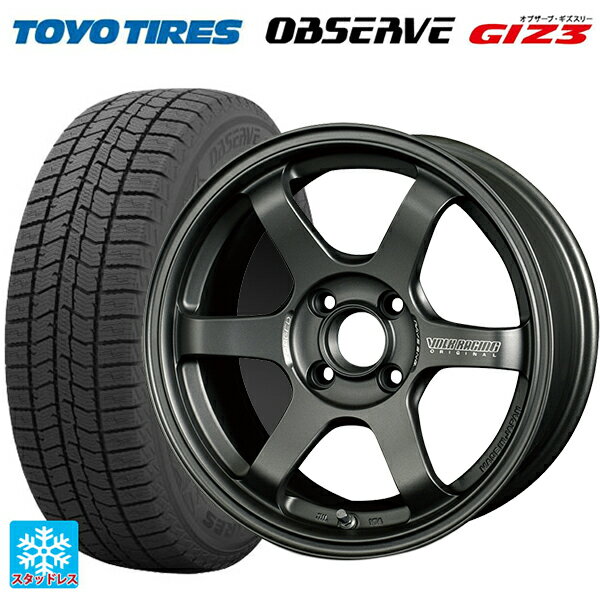 【6/22 20時〜 全品P5倍＆クーポン】175/55R15 77Q トーヨー オブザーブ ガリットギズ3 レイズ ボルクレーシング TE37ソニック クラブレーサー DM 15-7J 国産車用 スタッドレスタイヤホイール4本セット