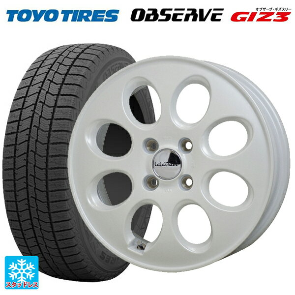 165/60R14 75Q トーヨー オブザーブ ガリットギズ3 ホットスタッフ ララパーム オーバル PW 14-4.5J 国産車用 スタッドレスタイヤホイール4本セット