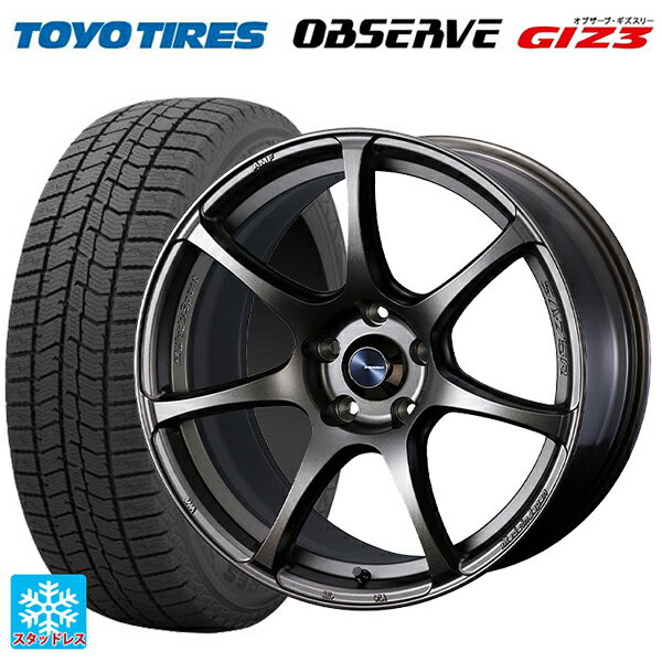 235/45R18 94Q トーヨー オブザーブ ガリットギズ3 ウェッズ ウェッズスポーツ SA75R EJ-BRONZE 18-8J 国産車用 スタッドレスタイヤホイール4本セット