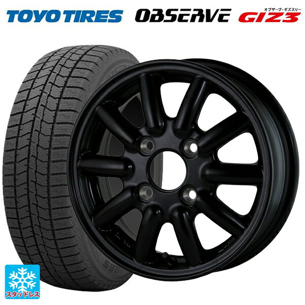 165/60R14 75Q トーヨー オブザーブ ガリットギズ3 ドゥオール フェニーチェ RX1 MatBK 14-4.5J 国産車用 スタッドレスタイヤホイール4本セット