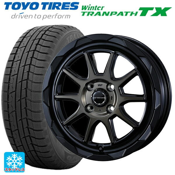 【6/15〜16限定 全品P5倍＆クーポン】165/55R15 75Q トーヨー ウインタートランパス TX ウェッズ マッドヴァンス06 ブラックポリッシュブロンズクリア 15-4.5J 国産車用 スタッドレスタイヤホイール4本セット