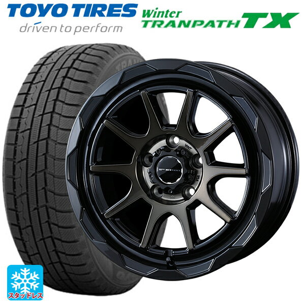 215/70R16 100Q トーヨー ウインタートランパス TX ウェッズ マッドヴァンス06 ブラックポリッシュブロンズクリア 16-7J 国産車用 スタッドレスタイヤホイール4本セット