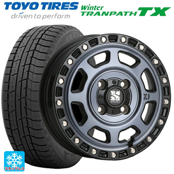 【6/15〜16限定 全品P5倍＆クーポン】165/55R15 75Q トーヨー ウインタートランパス TX エムエルジェイ エクストリームJ XJ07 Gloss Blk. M. Indigo 15-4.5J 国産車用 スタッドレスタイヤホイール4本セット