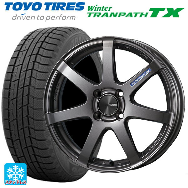 【6/11 1:59迄 全品ポイント5倍】225/55R17 97Q トーヨー ウインタートランパス TX エンケイ パフォーマンスライン PF07 DS 17-7J 国産車用 スタッドレスタイヤホイール4本セット