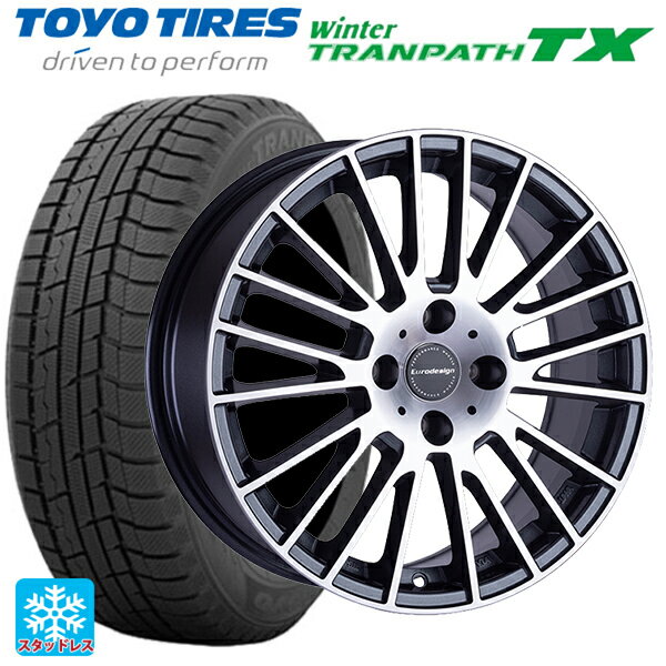 シトロエン E-C4(C41系)用 215/65R16 98Q トーヨー ウインタートランパス TX 阿部商会 ユーロデザイン カルヴァー ガンメタリック＋ポリッシュ 新品スタッドレスタイヤホイール 4本セット